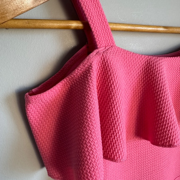 Emerald Sundae Girls Textured Sleeveless Dress Pink 10 Wedding Guest Sunday - Picture 2 of 12